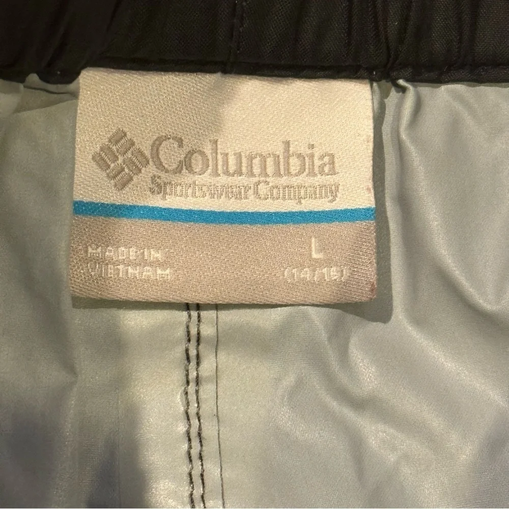Columbia Black Rain Slicker Outdoor Pants